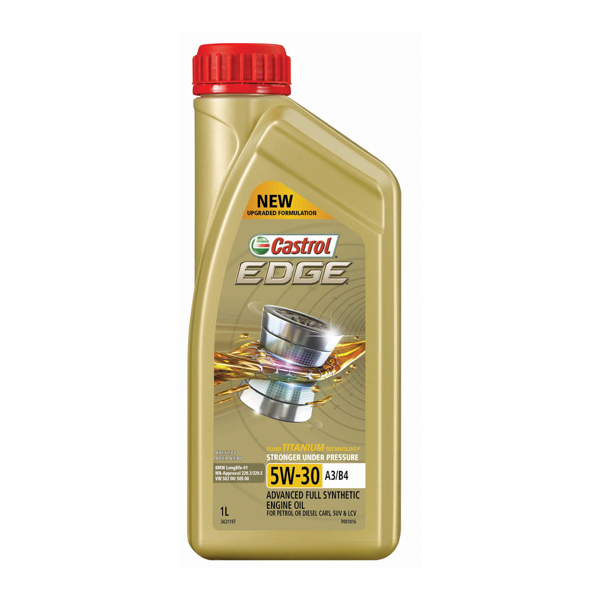 Castrol Edge Full Synthetic Engine Oil 5W-30 A3/B4 1L - 3421197 (Pickup Only)