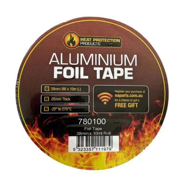 Heat Protection Foil Tape 38mm x 10m Roll - 780100