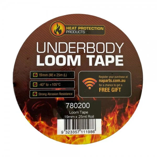 Heat Protection Underbody Loom Tape 19mm x 25m Roll - 780200