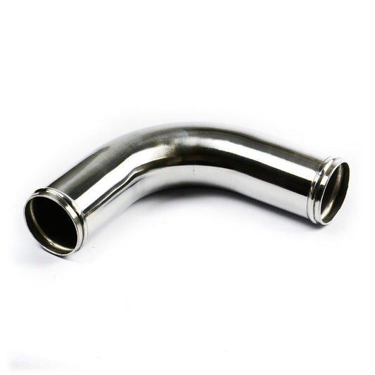 SAAS SP63902 - 2.5 Inch (63mm) Diameter Polished Aluminium 90 Degree Right Angle Joiner Pipe