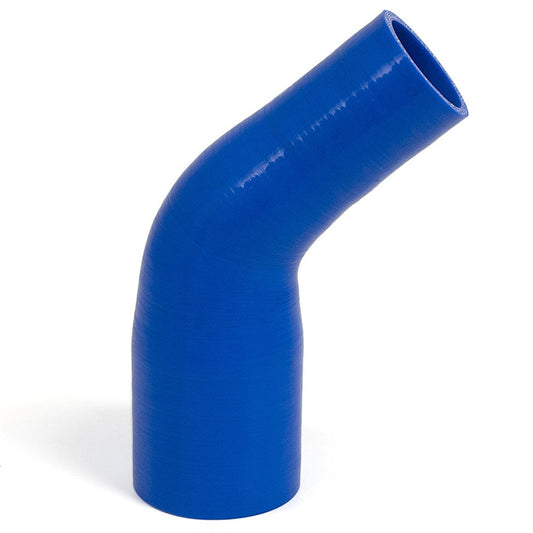SAAS SSH455176E - 45 Degree Angled Silicone Reducer - 51mm x 76mm Blue
