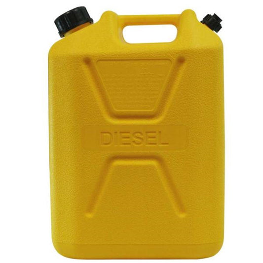 Pro Quip 10L Plastic Fast Pour Fuel Jerry Can - Diesel Yellow - 1009 (Bulky Item - Freight Applies)