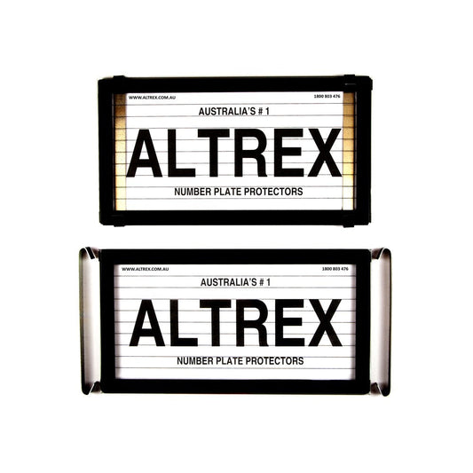 Altrex NSW 4/3 Figure Black Number Plate Protectors - with Lines - 4-3L
