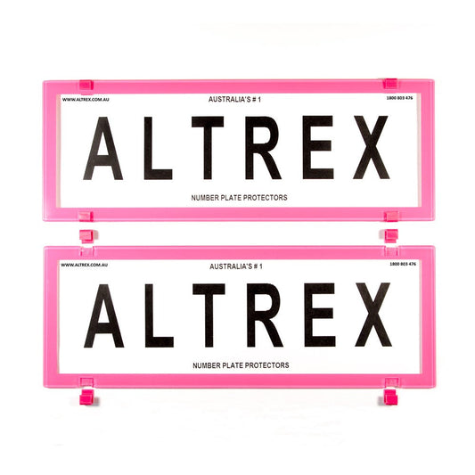 Altrex Standard Size Pink Number Plate Protectors - without Lines - 6BCNL