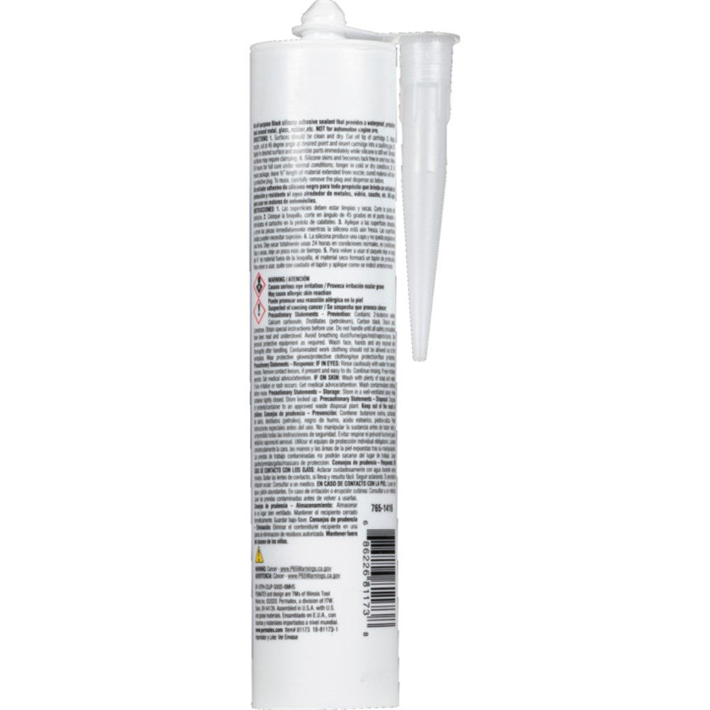 Permatex Black Silicone RTV Adhesive Sealant 365G - 81173 - PX81173