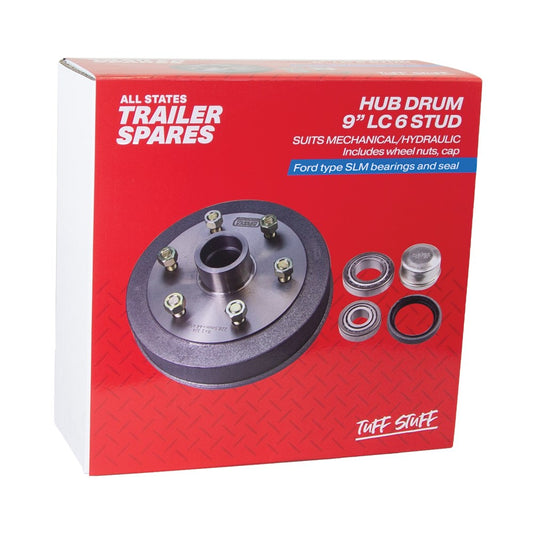 ASTSS 9" Land Cruiser Type 6x139.7mm Hub Drum to Suit Mechanical/Hydraulic Brake and SLM Bearings - R1904C (Bulky Item - Freight Applies)