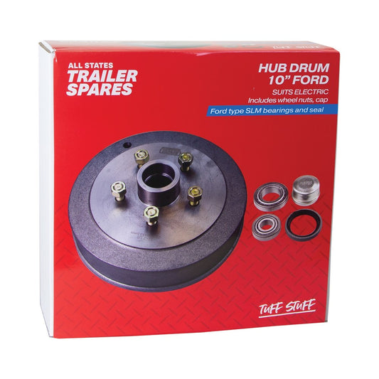 ASTSS Ford Type 10" Hub Drum (5x114.3) to Suit SLM Bearings - R1922 (Bulky Item - Freight Applies)