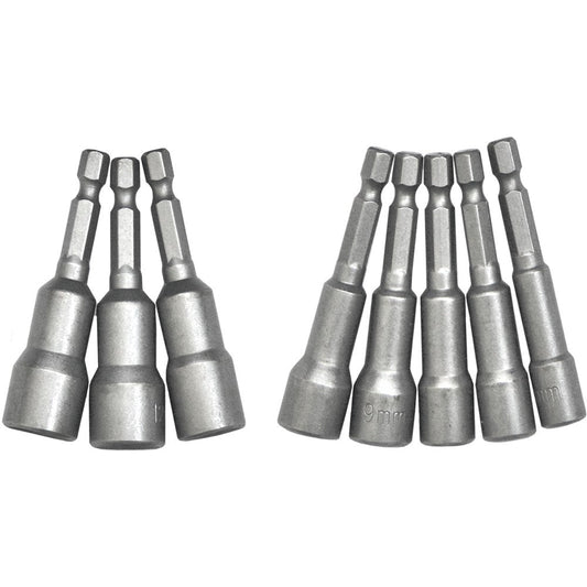 PKTool Magnetic Socket Nut Driver Set - 8 Piece 1/4” Drive - PT10805