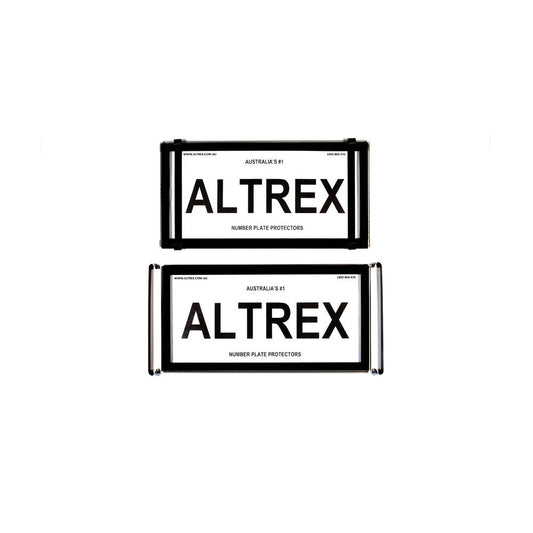 Altrex NSW Japanese Style Black Number Plate Protector Covers - without Lines - 6JDMNL