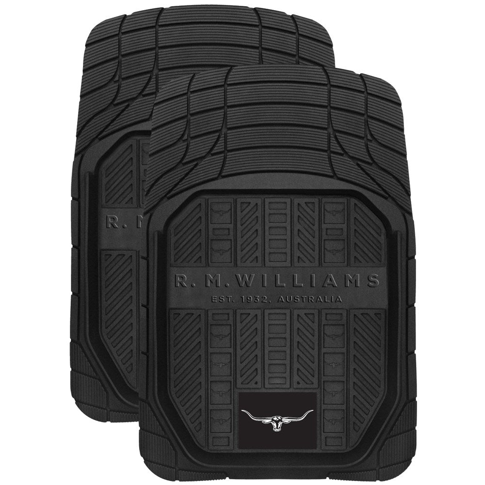 RM Williams Pair of Front Rubber Mats (Universal) - CMRMWBLKFR