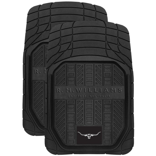 RM Williams Pair of Front Rubber Mats (Universal) - CMRMWBLKFR