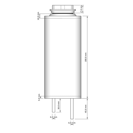 SAAS Water Overflow Tank - Black Billet - 700mL - ST1008