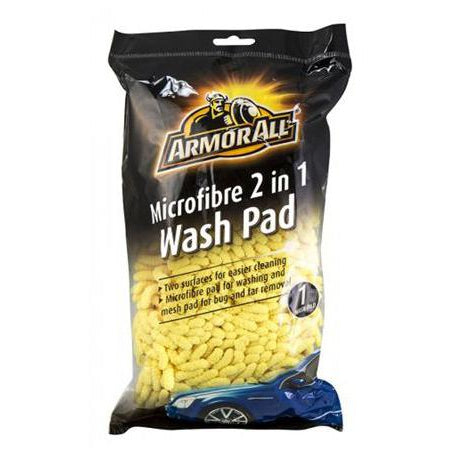 Packaging of Armor All Microfibre 2 in 1 Wash Pad showing the product and its name branding.