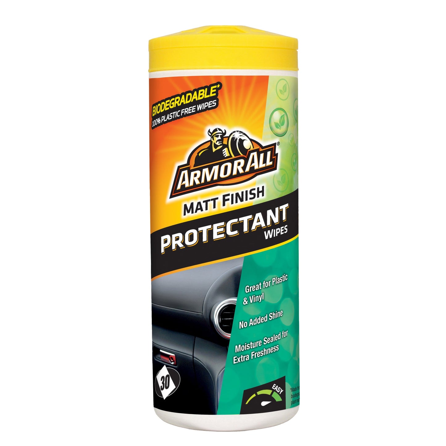 Armor All Matte Finish Biodegradable Protectant Wipes 30 Pack - AWPTMC-30-1ANZ