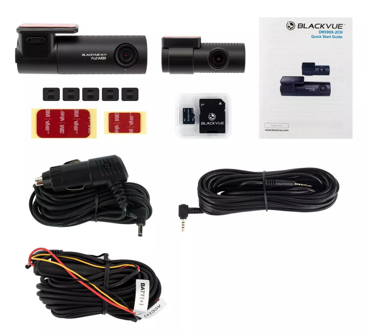 BlackVue Full HD 2 Channel Dash Camera OBD Bundle - DR590X-2CH-32-PL-OBD