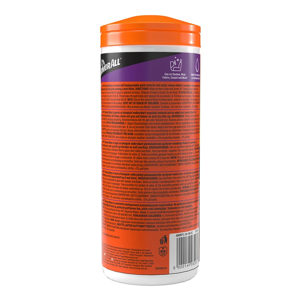 Armor All Cleaning Wipes - 30 Pack - E303942200