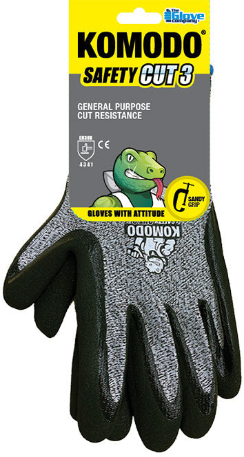 Komodo Pair of Cut 3 Rated Safety Gloves - Medium - 620502