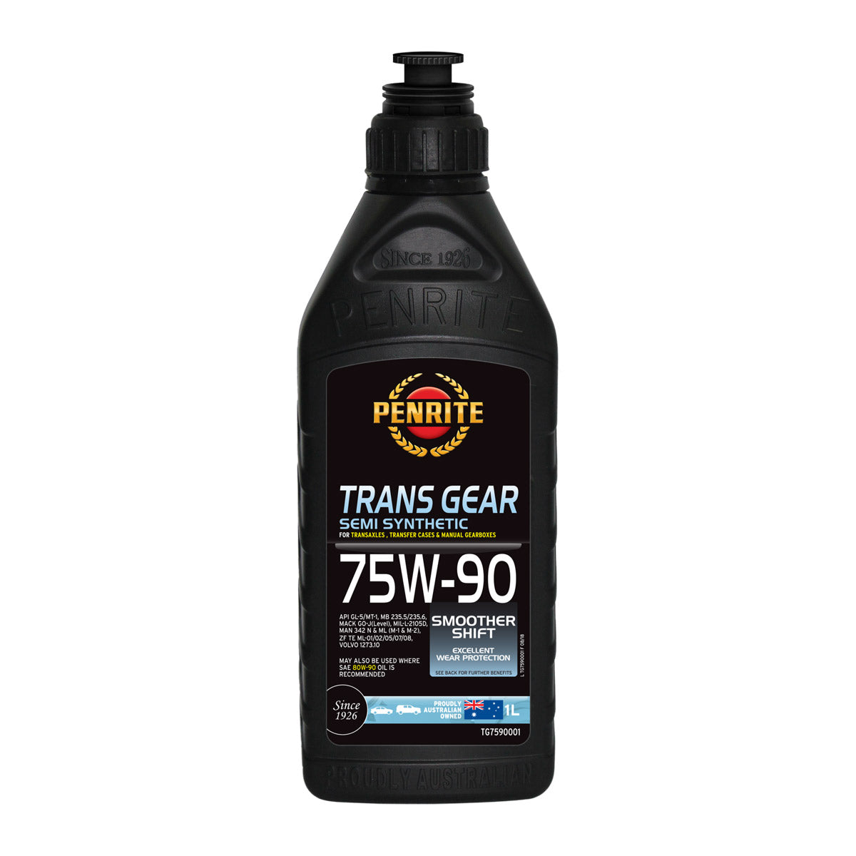 Penrite Trans Gear 75W-90 Semi Synthetic Gear Oil - 1L - TG7590001 (Pickup Only)