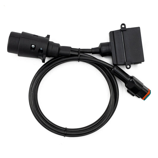 Elecbrakes A7LR-7 Plug and Play Adapter Large Round 7 Pin to Flat 7 Pin