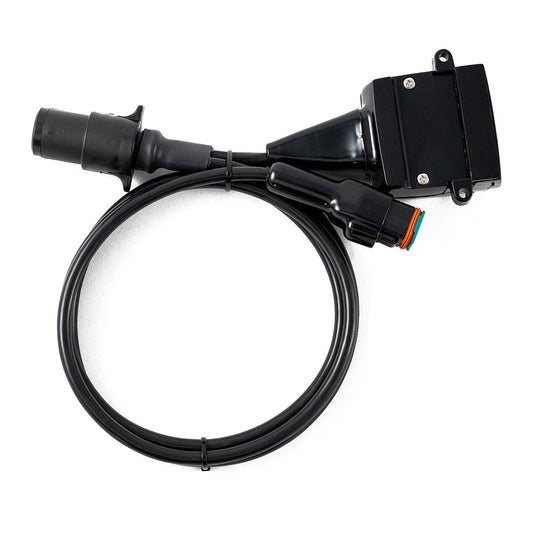 Elecbrakes A7SR-12 Plug and Play Adapter Small Round 7 Pin To Flat 12 Pin