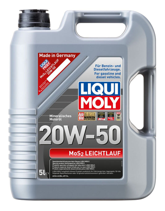 Liqui Moly MoS2 Leichtlauf 20W-50 5L - 1212 ( Pickup Only)