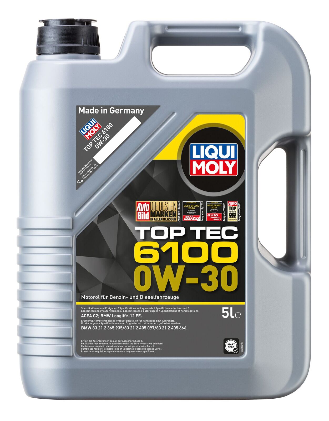 LIQUI MOLY Top Tec 6100 0W-30 Engine Oil 5L - 20779