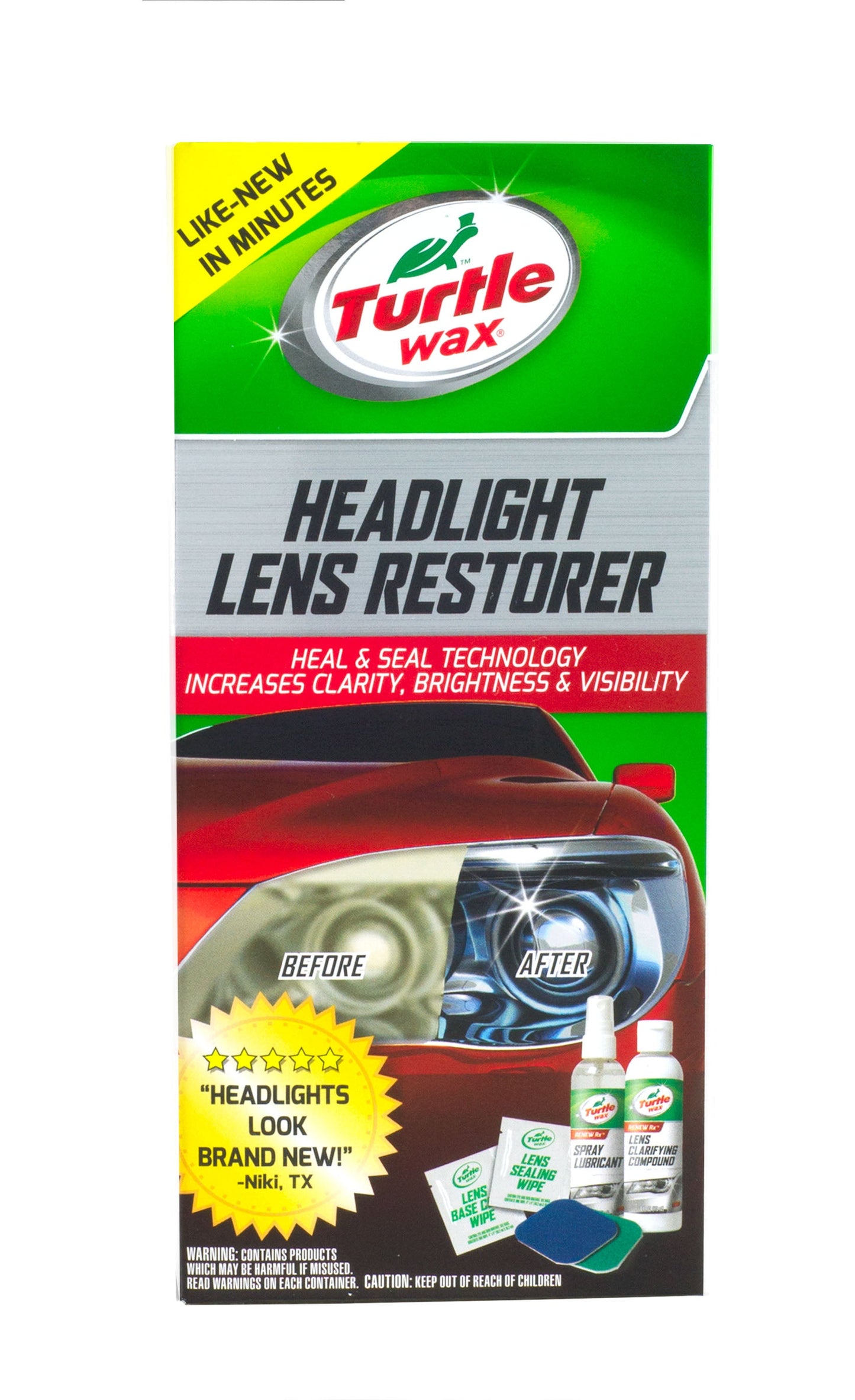 Turtle Wax Headlight Lens Restorer Kit - T240KT
