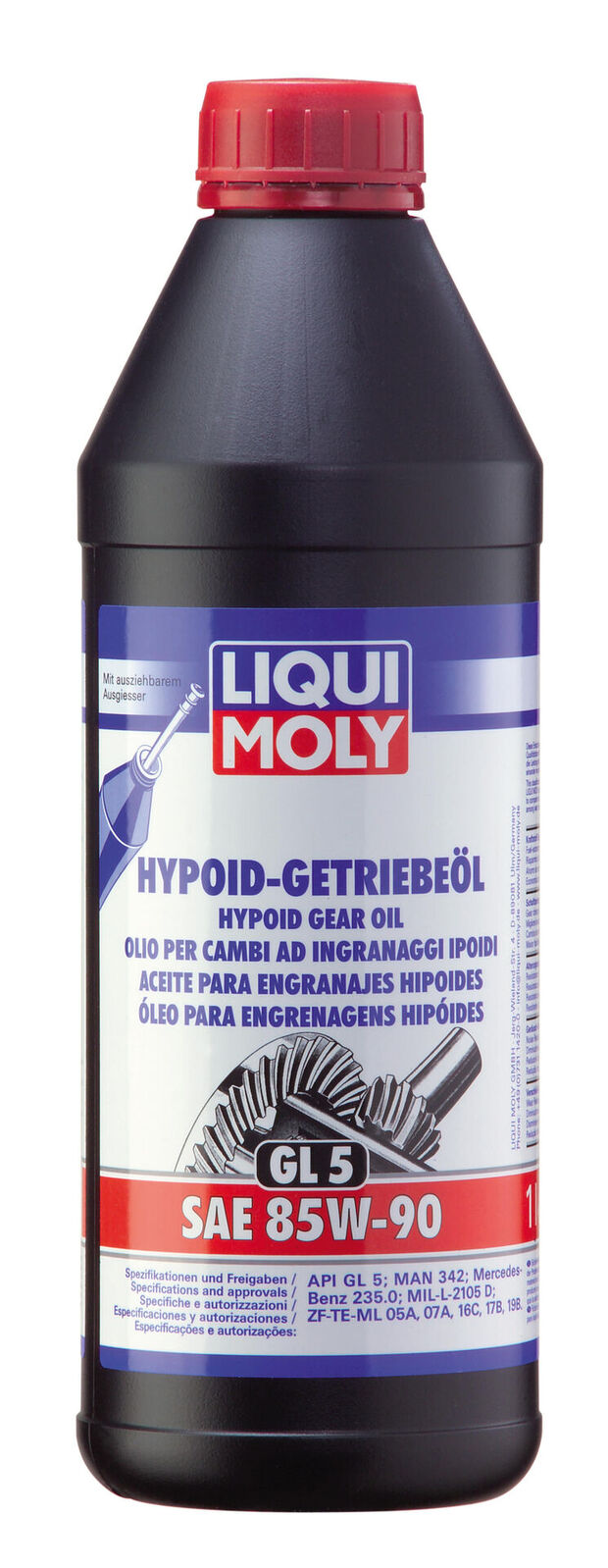 Liqui Moly Hypoid Gear Oil 85W-90 GL5 1L - 1035