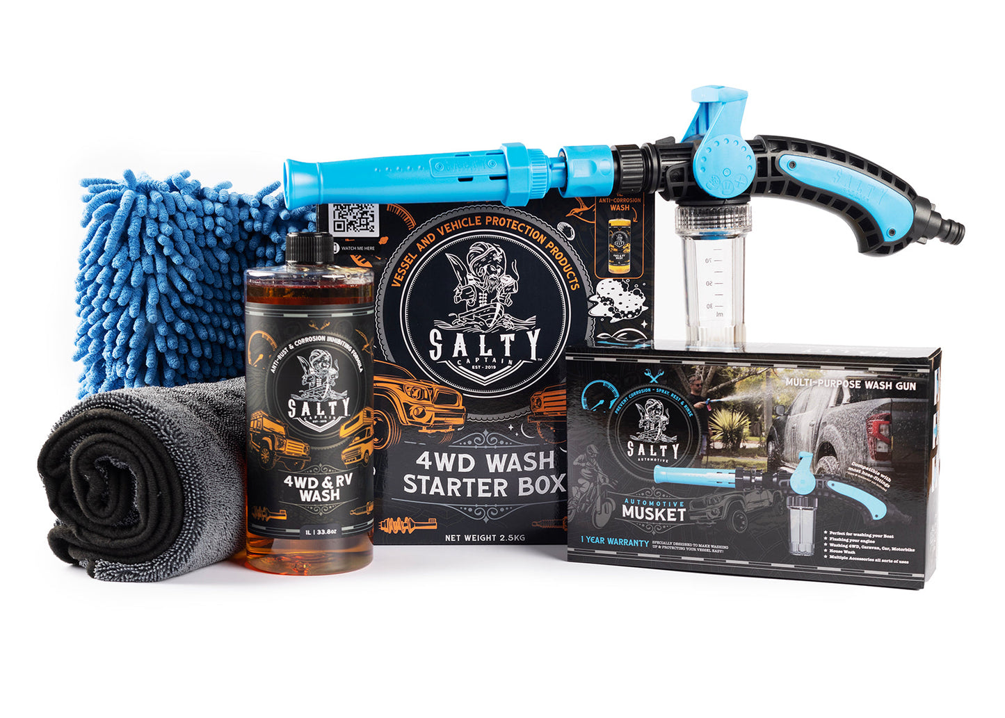 Salty Captain 4WD Starter Kit - BUN4WDK1L (Bulky Item - Freight Applies)