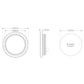 LED Autolamps 113WMG Round Reverse Lamp with Grommet & 3 Pin Plug