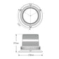 LED Autolamps 128AMM LED Amber Strobe Beacon, Magnetic Mount, IP67