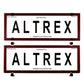 Altrex Standard Size Red Carbon Fibre Number Plate Protectors - without Lines - 6SER