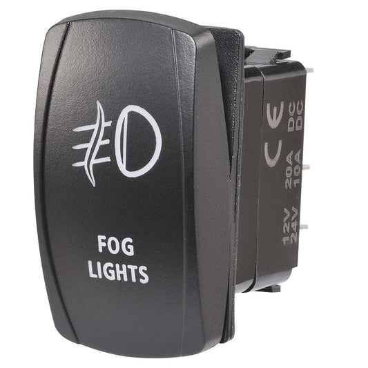 Narva 63222BL 12/24V Off/On LED Illuminated Sealed Rocker Switch With ‚ÄúFog Lights‚Äù Symbol (Blue)