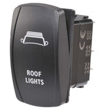 Narva 63226BL 12/24V Off/On LED Illuminated Sealed Rocker Switch With ‚ÄúRoof Lights‚Äù Symbol (Blue)