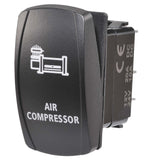 Narva 63228BL 12/24V Off/On LED Illuminated Sealed Rocker Switch With ‚ÄúAir Compressor‚Äù Symbol (Blue)