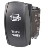 Narva 63236BL 12/24V Off/On LED Illuminated Sealed Rocker Switch With ‚ÄúWinch Power‚Äù Symbol (Red)