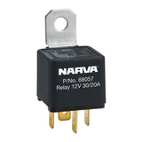 Narva 68057BL 12V 30A/20A Change-Over 5 Pin Relay ‚Äì Reverse Pin With Resistor -