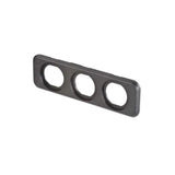 Narva 81189BL Triple Blank Flush Mount Housing - Black
