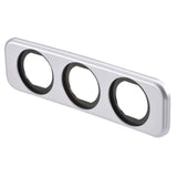 Narva 81189SBL Triple BLank Flush Mount Housing Silver