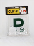 Clip It On 2x Green P Plates - Suits NSW - B2C2CGWP100