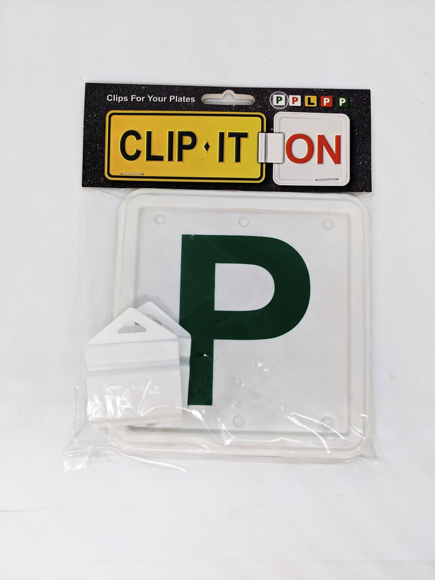 Clip It On 2x Green P Plates - Suits ACT & QLD - B2C2CGWP