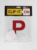 Clip It On 2x Red P Plates - Suits NSW, ACT, QLD, SA, TAS - B2C2CRWP