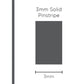 SAAS 1108 Pinstripe 3mm Solid - Charcoal
