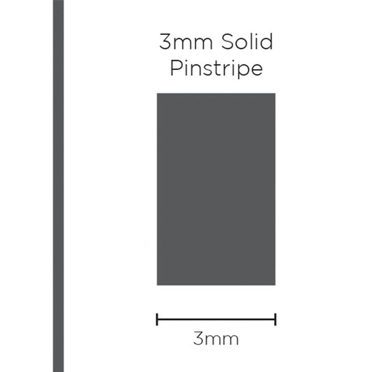 SAAS 1108 Pinstripe 3mm Solid - Charcoal