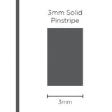 SAAS 1108 Pinstripe 3mm Solid - Charcoal