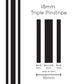 SAAS 11101 18mm Triple Stripe - Black