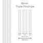 SAAS 11102 18mm Triple Stripe - White