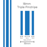 SAAS 11104 18mm Triple Stripe - Medium Blue