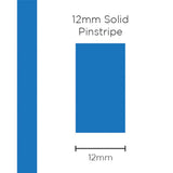 SAAS 12mm Pinstripe - Solid Medium Blue (10m) - 11404