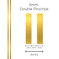 SAAS 1306 Pinstripe 6mm Double Stripe - Gold
